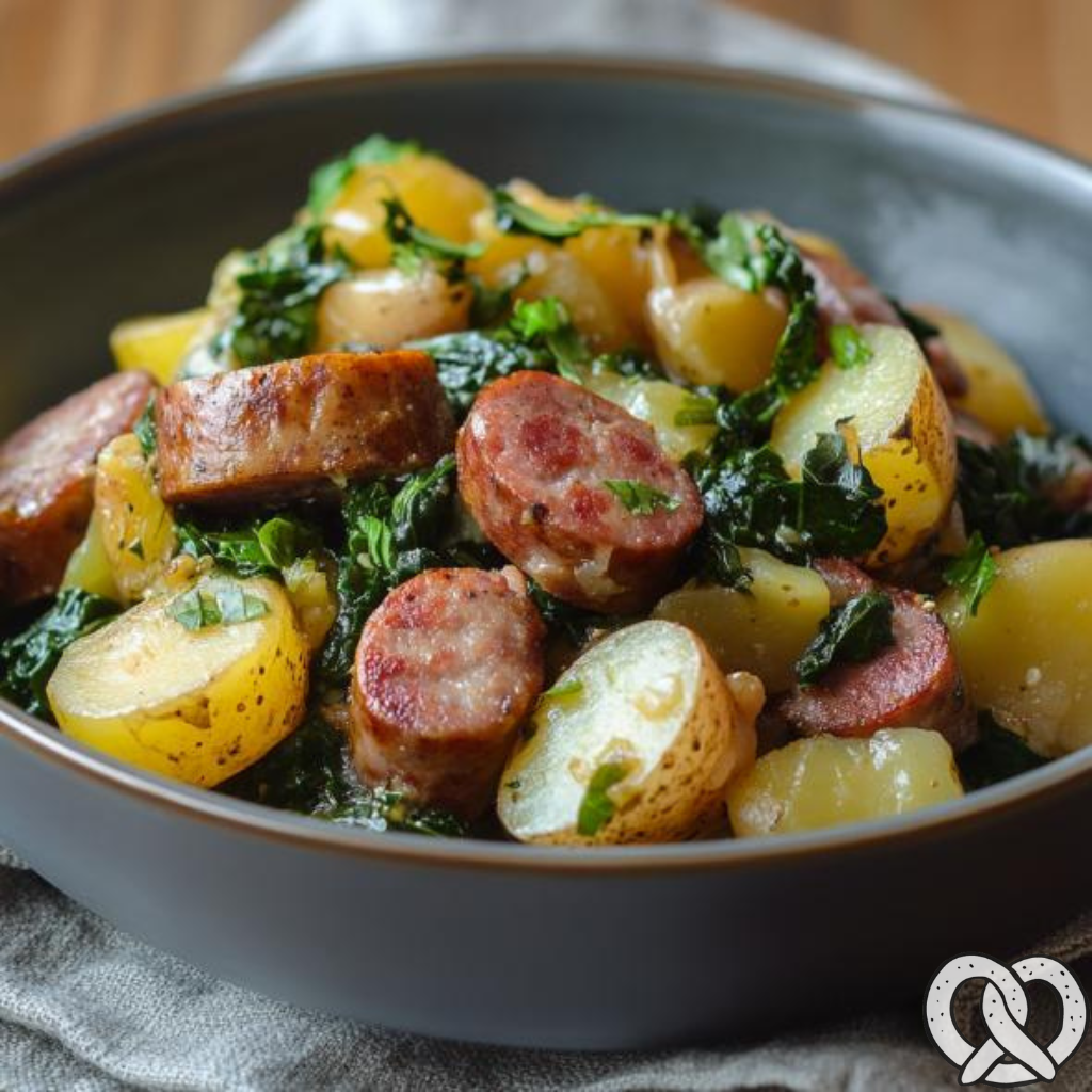 Grünkohl mit Pinkel und Kartoffeln