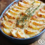 Knuspriges Parmesan- und Gruyere-Kartoffelgratin