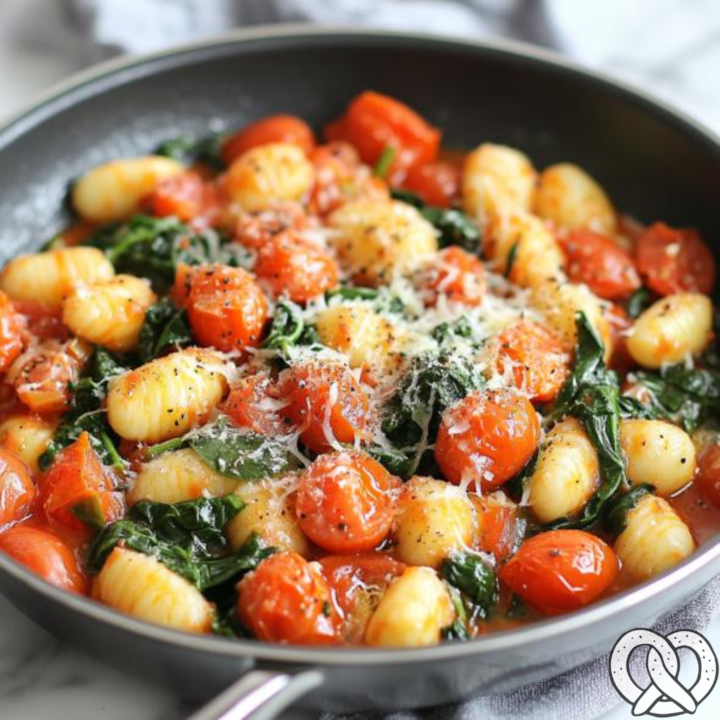 Blitzschnelle Tomaten-Spinat-Gnocchipfanne