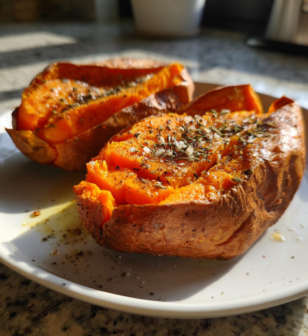 airfryer baked sweet potatoes