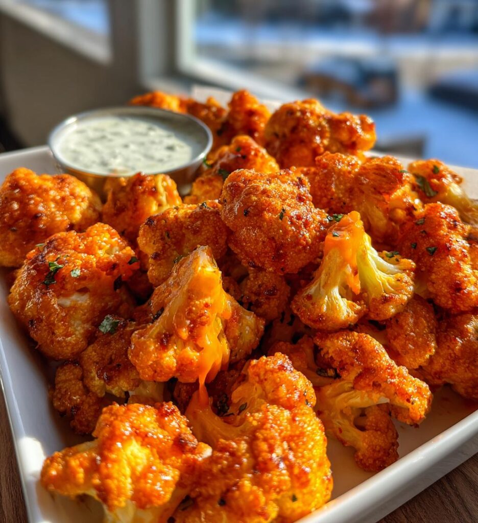 airfryer buffalo cauliflower