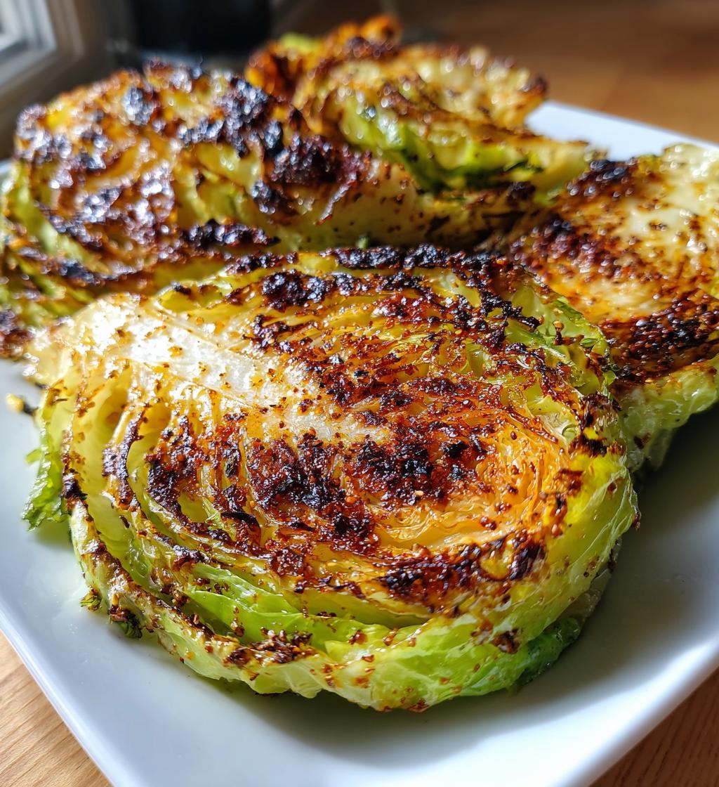 airfryer cabbage steaks
