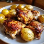 airfryer chicken and potatoes