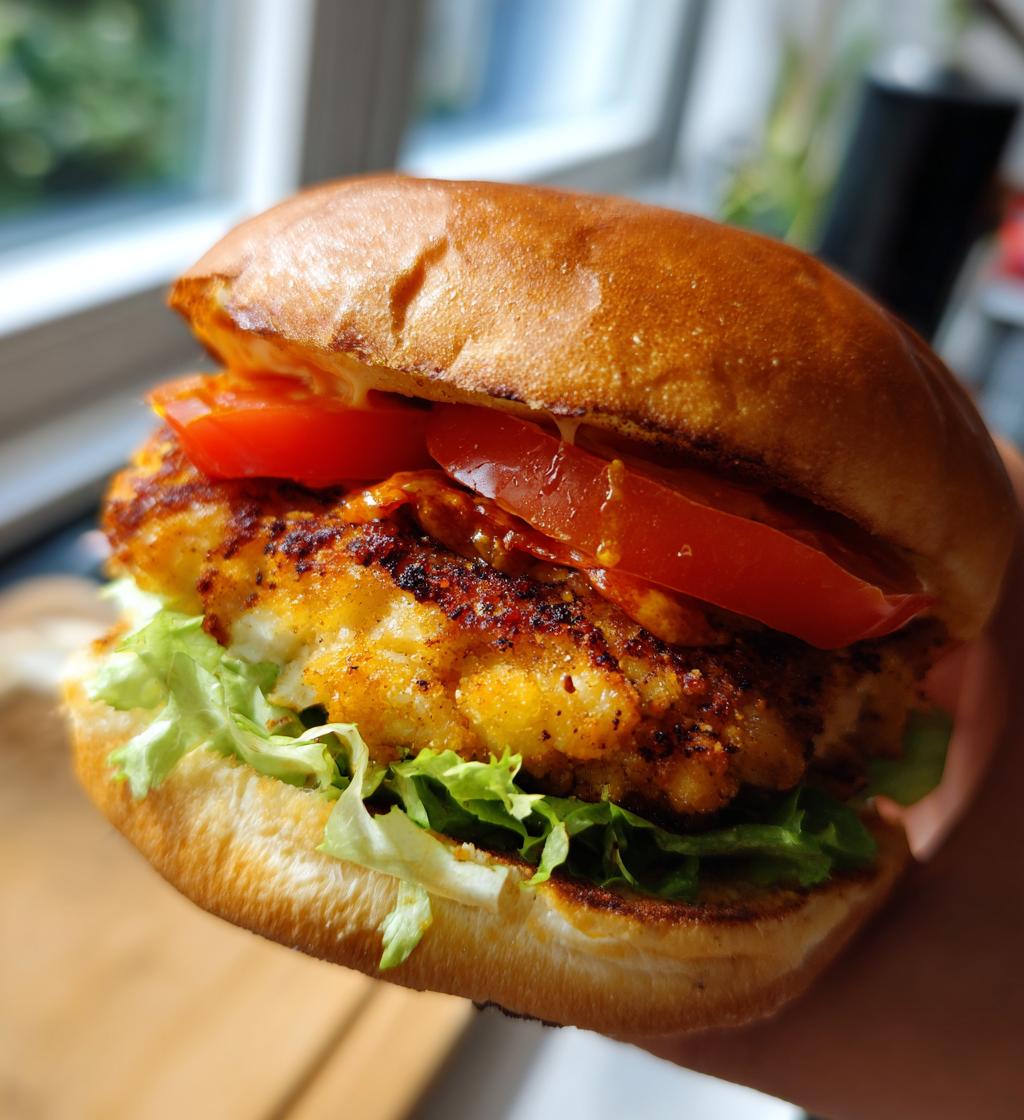 airfryer chicken burger