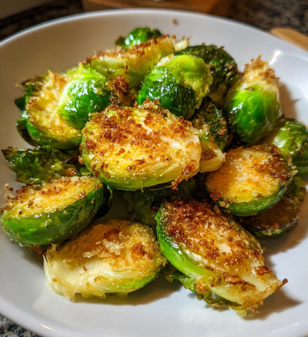 airfryer crispy brussel sprouts
