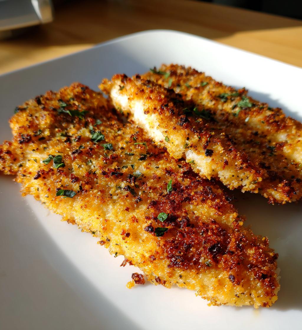 airfryer parmesan crusted chicken