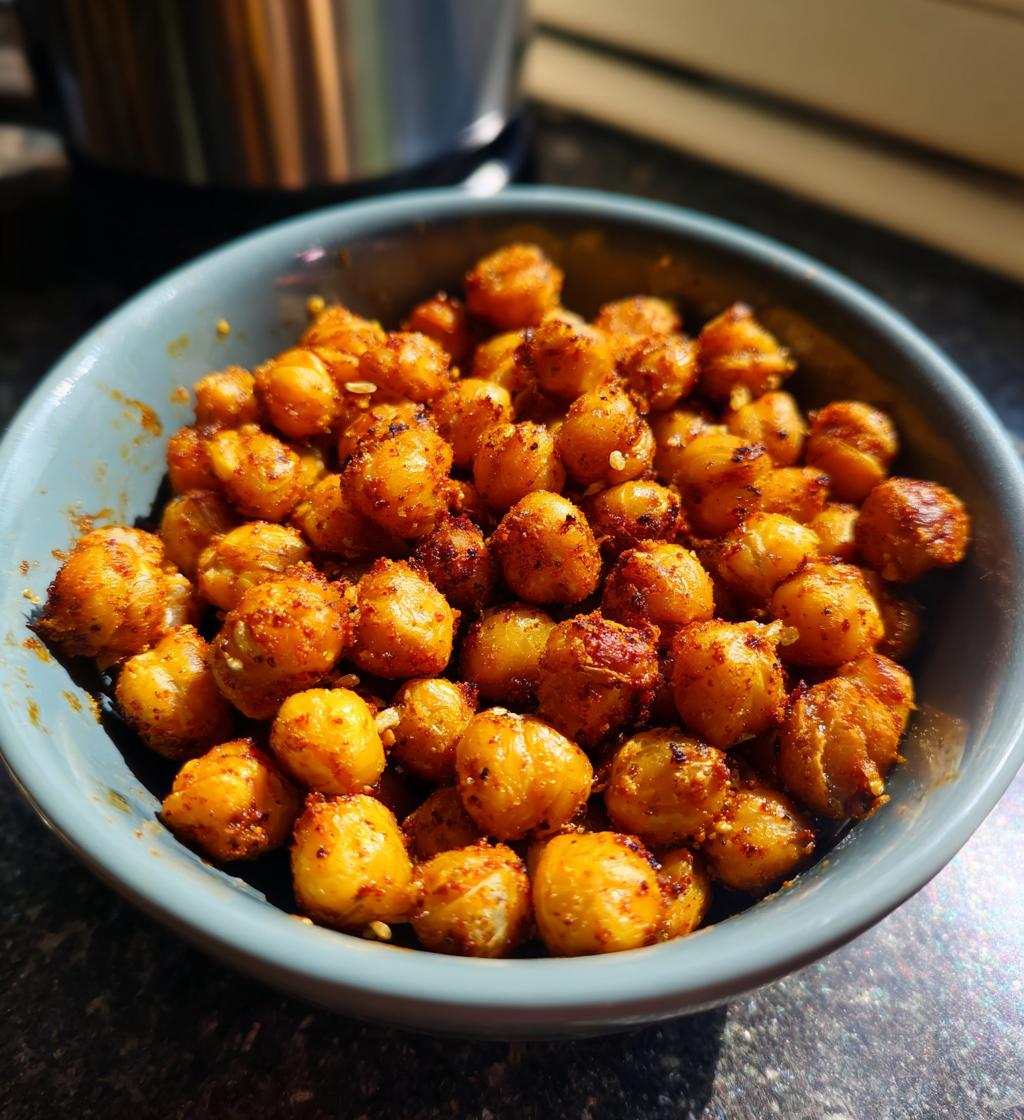 airfryer roasted chickpeas