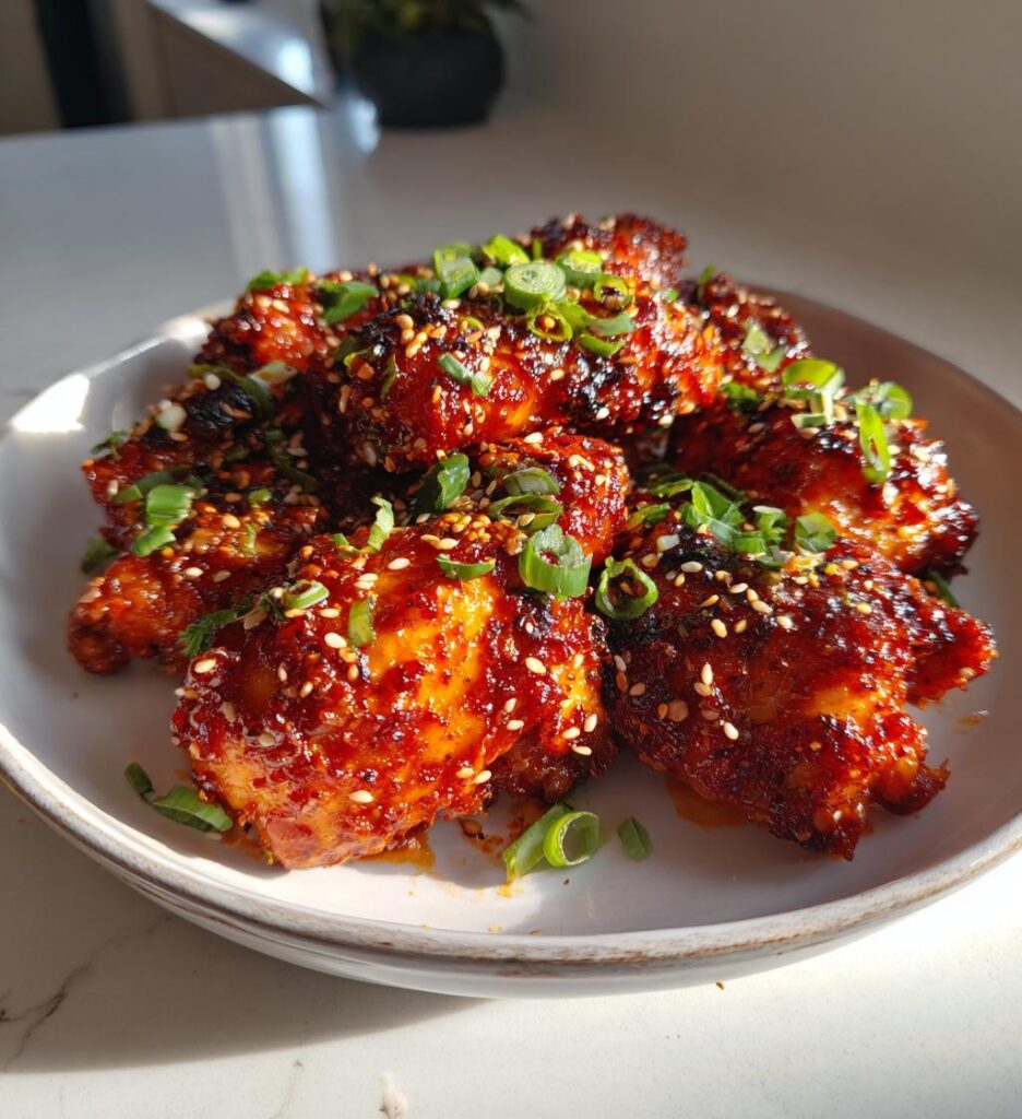 airfryer spicy gochujang chicken