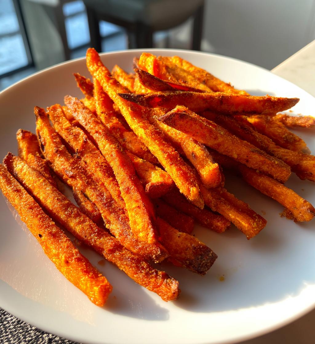 airfryer sweet potato fries crispy