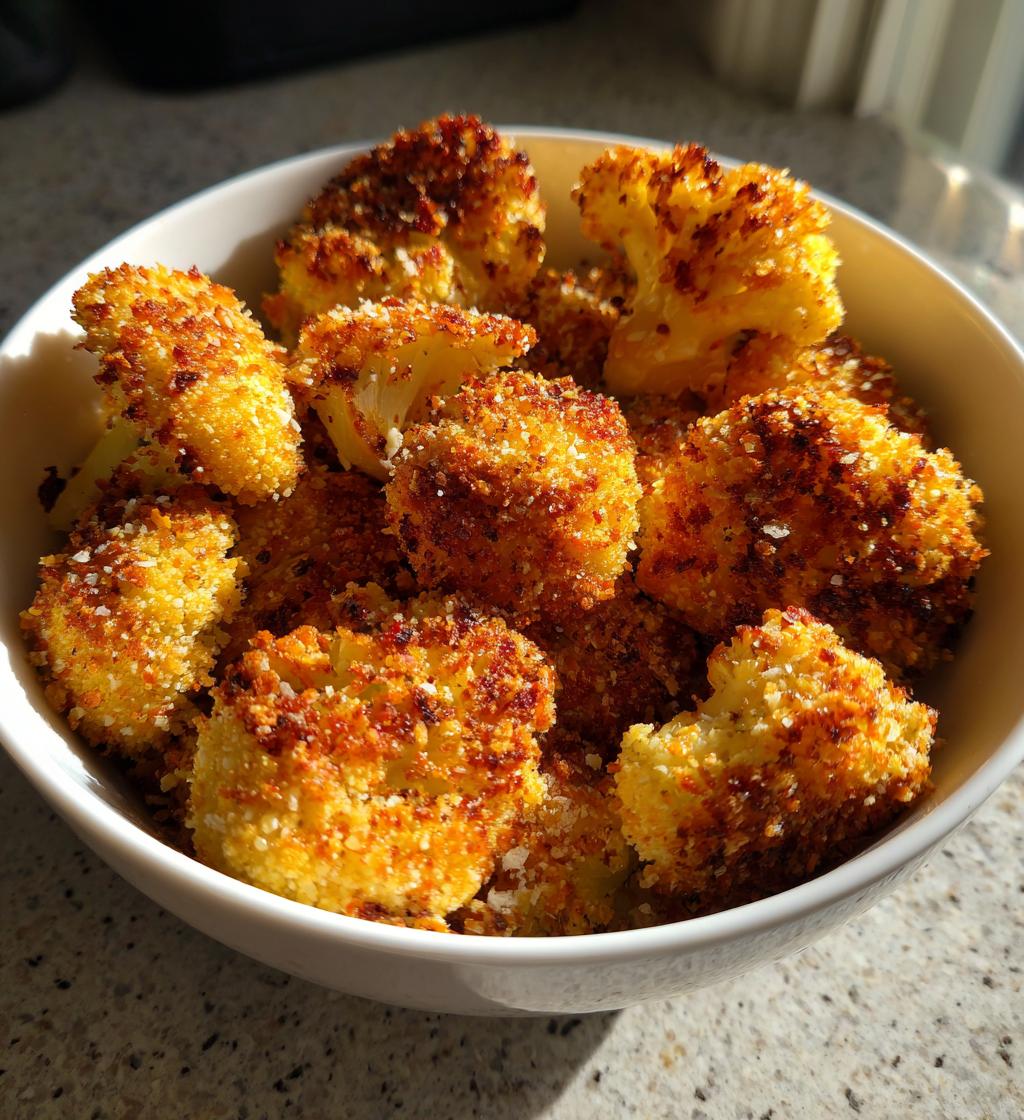 crispy coliflower airfryer
